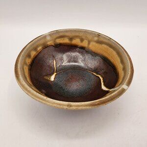 Handmade Mud Dabbers Pottery Bowl Rustic Glazed Jewelry Trinket Sauce Dish